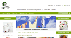 Desktop Screenshot of jean-puetz-produkte.de